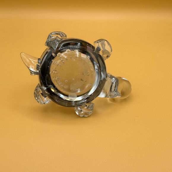 Vintage Crystal Turtle Figurine Paperweight Leonard Silver - Picture 2 of 11